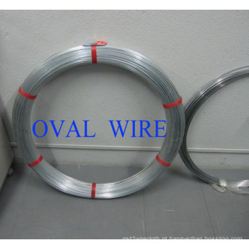 Oval Fio de Hot DIP galvanizado, 2.2X2.7mm